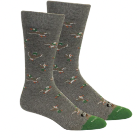 Light Grey Heather Duck Men's Socks