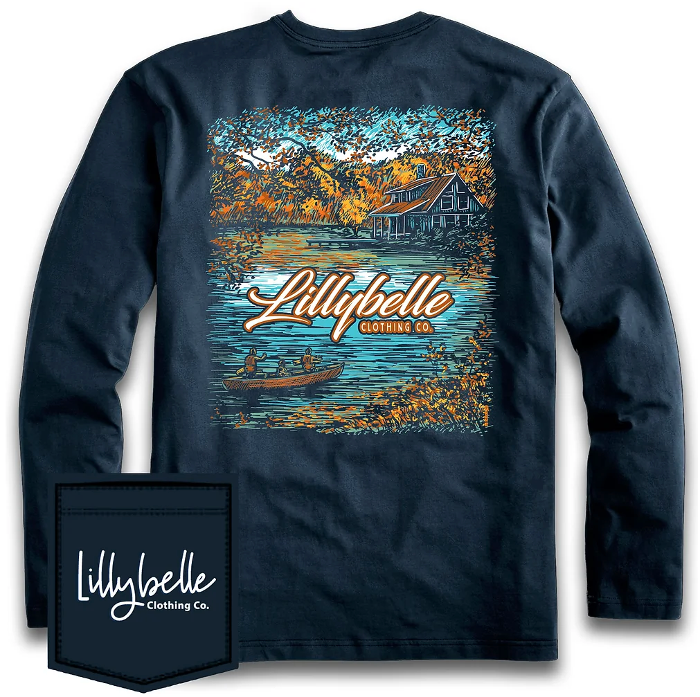 Lillybelle Lake Cottage Long Sleeve Shirt