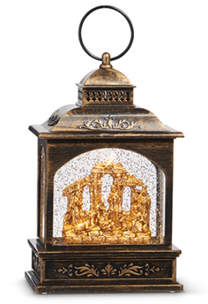 8'' Nativity Musical Lighted Water Lantern