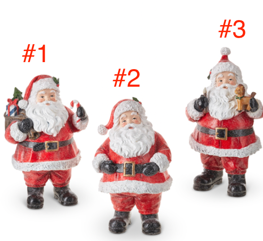 9'' Vintage Santas