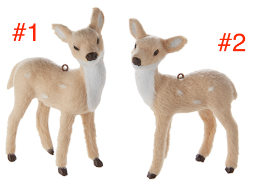 4.25' Fawn Ornaments