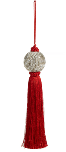 10' Red Tassel Ornaments