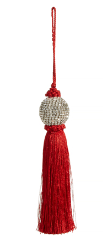 8' Red Tassel Ornaments