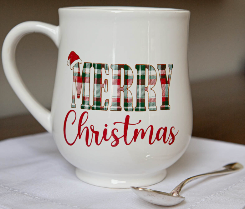 Plaid Merry Christmas Coffee Mugs