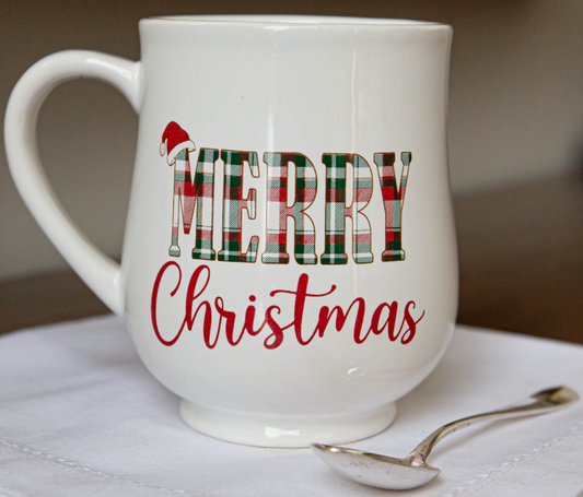 Plaid Merry Christmas Coffee Mugs