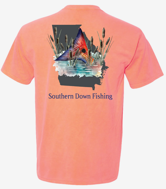 Georgia Redfish Southern Down Outfitters T-Shirt