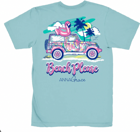 Mint Beach Please Anna Grace T-Shirt
