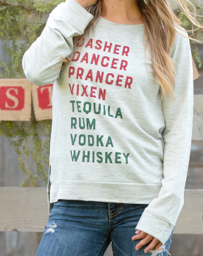 Dasher Dance Light Grey Longsleeve Sweatshirt