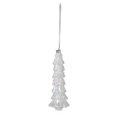 Park Hill Frosted Fir Tree Glass Ornament
