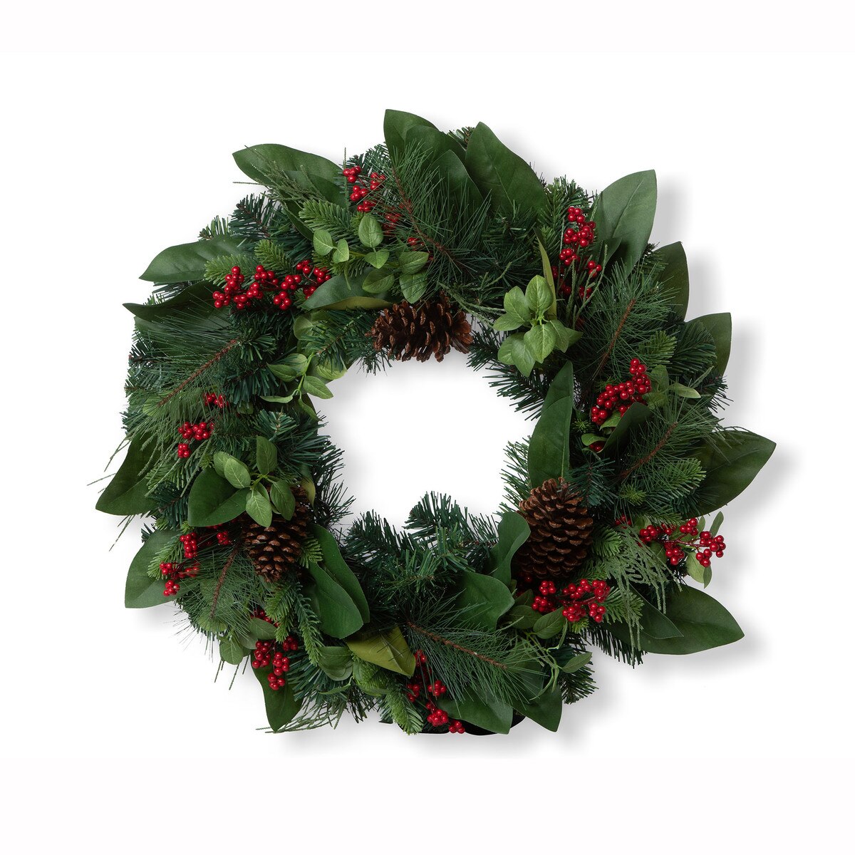 Parkhill Magnolia Leaf and Winter Foliage Wreath