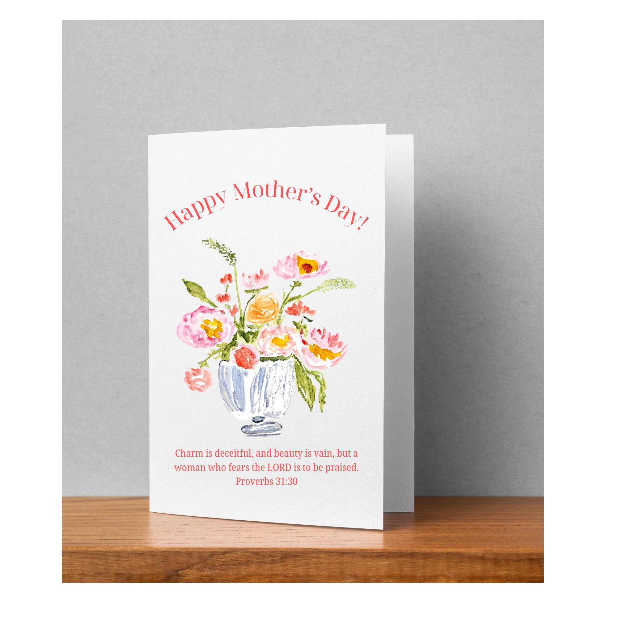 Hand-Painted Watercolor Folded Greeting Cards
