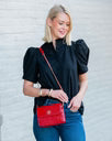 Caroline Hill Evalyn Crossbody Red Patent EC