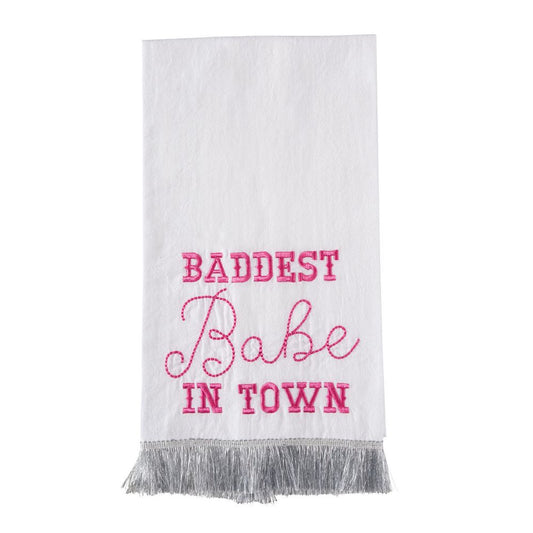 Baddest Babe in Town Tea Towels