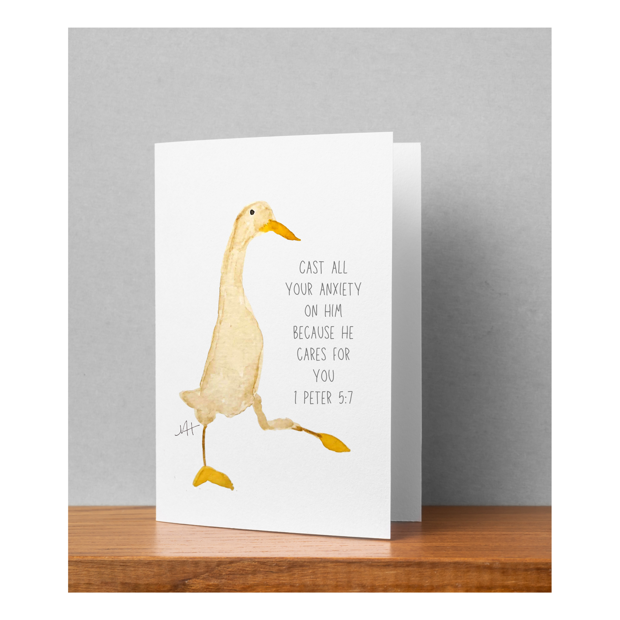 Hand-Painted Watercolor Folded Greeting Cards
