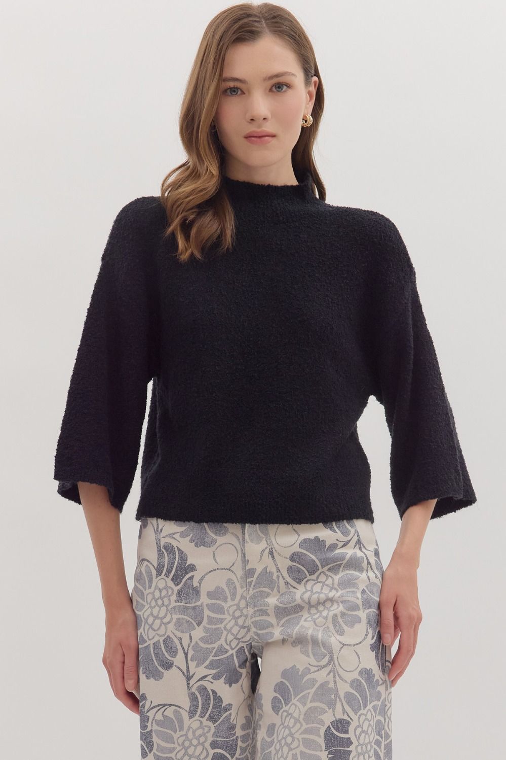 Entro Black 3/4 Sweater