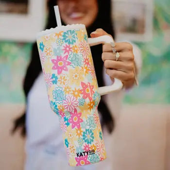 Spring Flowers Tumbler Cup