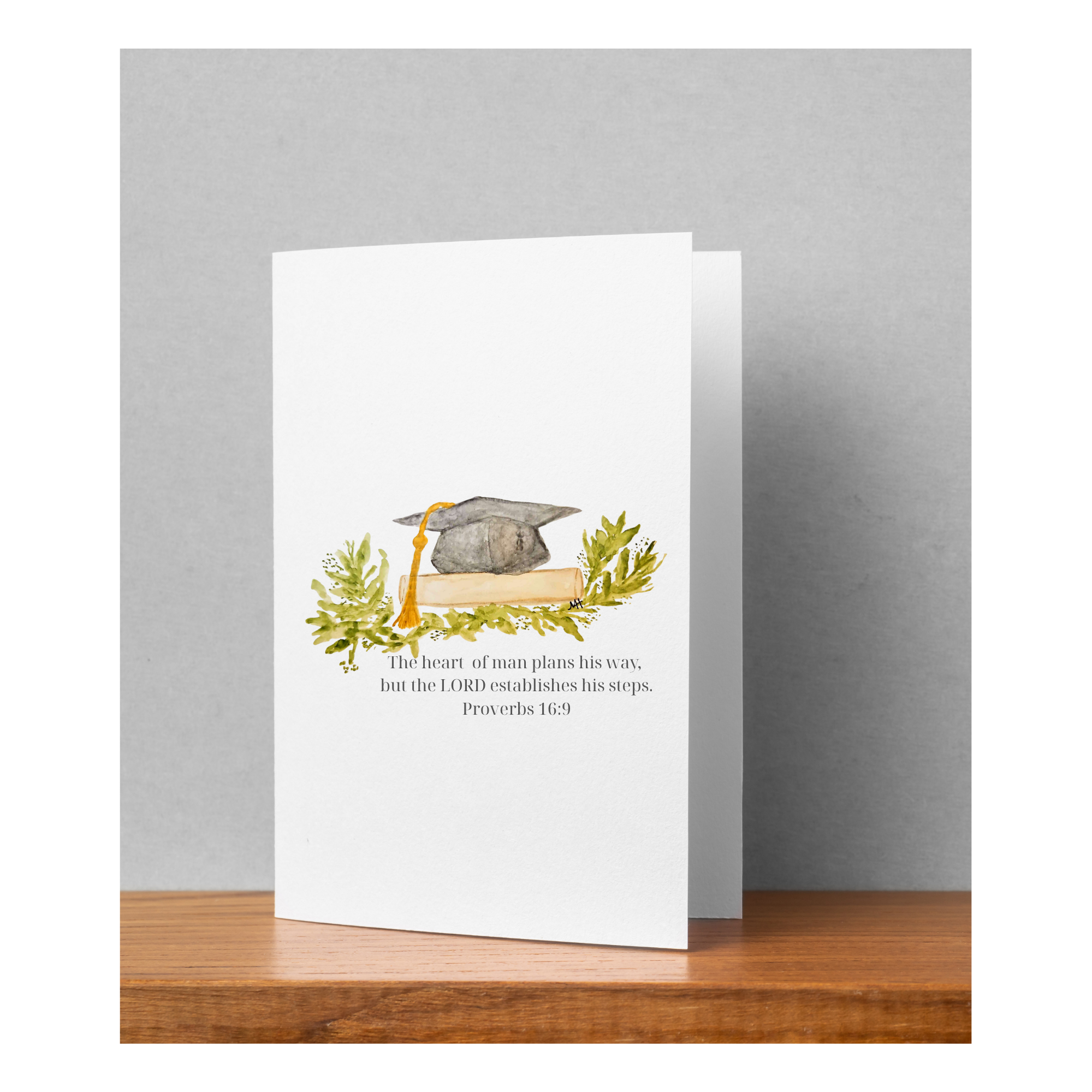 Hand-Painted Watercolor Folded Greeting Cards