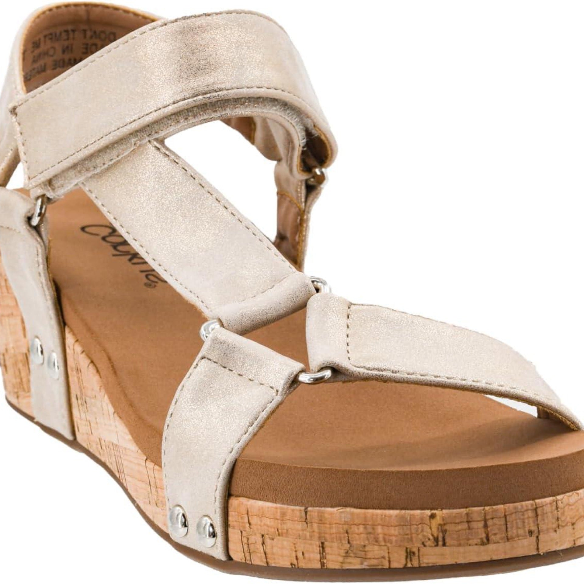 Corkys Don't Tempt Me Gold Wedges