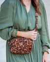 Caroline Hill Sloane Studded Crossbody Studded Spotted Saddle